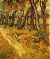 El Jardín del Hospital Saint Paul con la Figura Vincent van Gogh